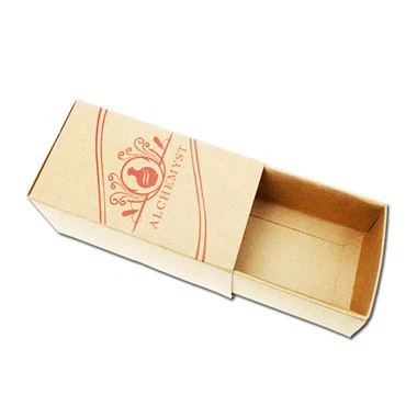 Kraft papye tiwa bwat ak riban